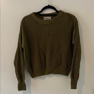 Urban Outfitters Olive Green Women's Crew Neck Sweater